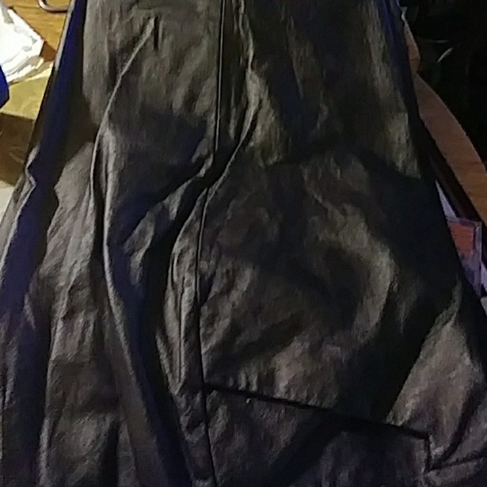 Black leather pants